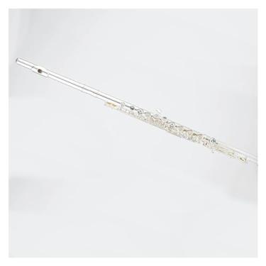 Imagem de Flauta Outfit C Key 17 chaves banhadas a prata branco cobre corpo durável instrumento de flauta suave