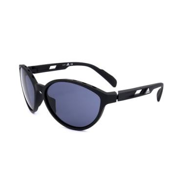 Imagem de Adidas ADIDAS SP0012 02A Women's Matte Black Cat Eye Óculos de Sol Sunglasses