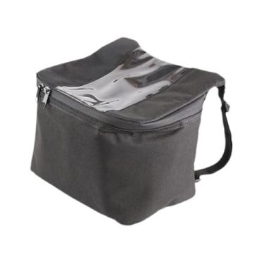 Imagem de Colaxi Bolsa impermeável para celular com tela sensível ao toque e fone de ouvido, à prova de chuva, portátil, para guidão de motocicleta, ideal para viagens, L Vertical
