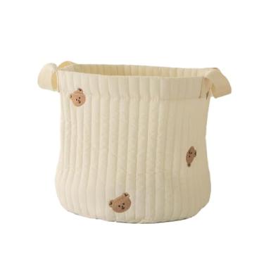 Imagem de Almencla Cesta de fraldas para bebê, organizador de itens essenciais para recém-nascidos, cesta de armazenamento, suporte para roupas de bebê e brinquedos para, Cabeças de Urso Grandes