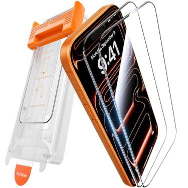 Imagem de GolbinBox Película protetora de tela para iPhone 17 Pro Max [cobertura total 3D] [dureza 9H+] [3,8 m grau militar à prova de estilhaçamento] Vidro temperado transparente HD para 17ProMax de 6,9