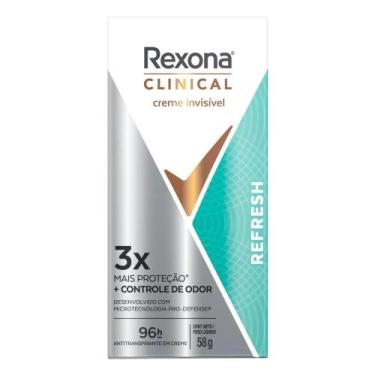 Imagem de Desodorante Rexona Clinical em Creme 58G, Refresh