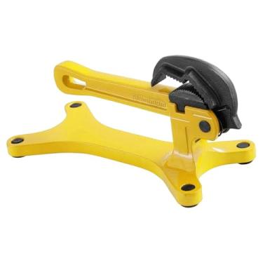 Imagem de Ｂｅｓｇａ Torno de tubo multifuncional com travamento automático, leve e para fixação de tubos. Abraçadeira de tubo com aperto automático para, Amarelo