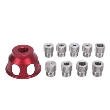 Imagem de Hilitand Localizador de Guia de Perfuração, Gabarito de Cavilha Autocentrante Com Construção Em Liga de Alumínio para Perfuração de Furo Reto Em Marcenaria, 2 3 4 5 6 7 8 9 10mm