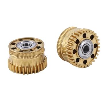 Imagem de Hyuduo Engrenagem Extrusora Impressora 3D Engrenagem de Metal DLC Engrenagem Extrusora Revestida Com Aço Endurecido Níquel Chapeamento para K2 Plus K1 K1C Acessórios Impressora 3D