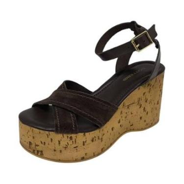 Imagem de Sandalia Feminina Anabela Salto Alto Bloco Conforto Bottero-Feminino