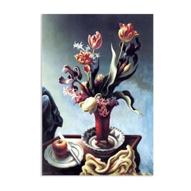 Imagem de Thomas Hart Benton Pinturas Arte de Parede Natureza Morta com Flores da Primavera Reproduções de Arte Clássica Thomas Hart Benton Pôster em Tela para Sala de Estar Decoração de Parede de Casa 100 x 70