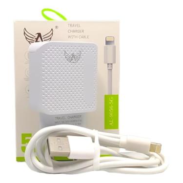 Imagem de Carregador Completo com 2 Portas USB e Cabo Lightning – Carregamento Rápido, Seguro e Compatível com iPhone e Outros Dispositivos