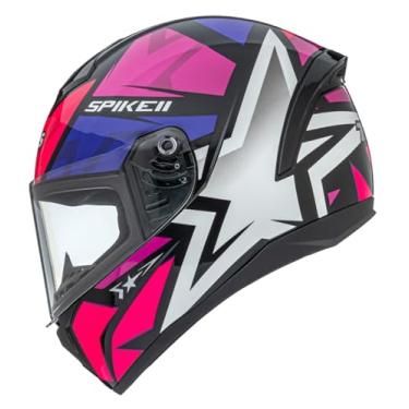 Imagem de Capacete Moto Integral Fechado Peels Spike 1ST Preto Fosco / Pink 58