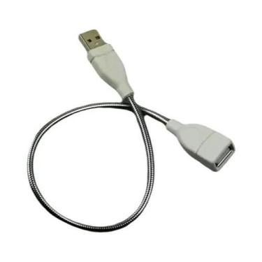 Imagem de Cabo De Extensão USB Macho Para Fêmea De 28cm Com Adaptador De Ventila
