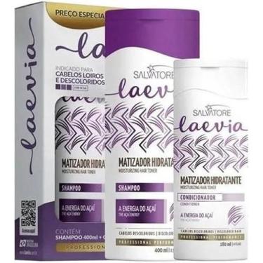 Imagem de Kit matizador sh 400ml + cond 180ml - laevia - SALVATORE