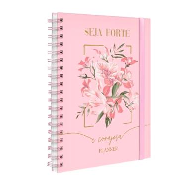 Imagem de Agenda Planner Permanente Opulence Seja Forte e Corajosa Nude Rosa