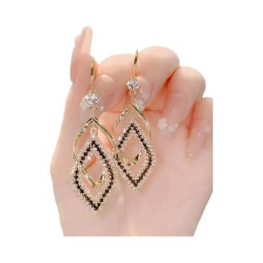 Imagem de Brincos Geométricos Espiral Para Mulheres 2PC Joias De Moda Para Prese