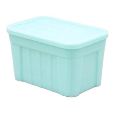 Imagem de Dynwave Organizador/Mini Recipiente de Armazenamento em Escala 1/12 com Tampa para Decoração de Jardim de Fadas, Estação Ferroviária e Maquete de, Verde