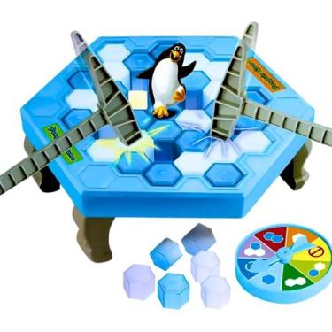 Imagem de Jogo Quebra Gelo Pinguim Numa Fria Blocos Interativo Brinquedo Didátic