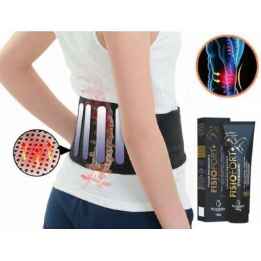Imagem de Cinta Coluna Lombar Alivia Dor Ciático Fibromialgia + Premium - Aoyama