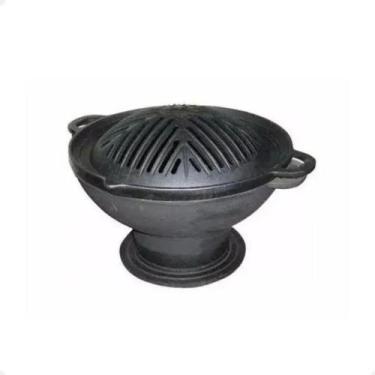 Imagem de Churrasqueira Gengiskan Redonda de Ferro Fundido - Fundição Alfa