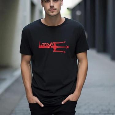 Imagem de Camiseta Preta Laroyê tridente  - Umbanda Candomblé - Unissex, G