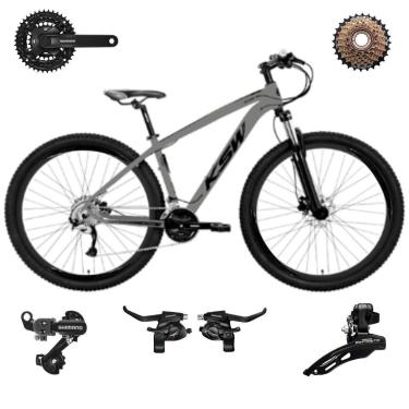 Imagem de Bicicleta Ksw Xlt 29 21v Aluminio Leve Mtb Freio Disco Suspensão 80mm SHIMANO-Unissex