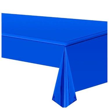 Imagem de TOALHA DE MESA METALIZADA PARA FESTA  AZUL CLARO 1,37x1,83m - YOSS