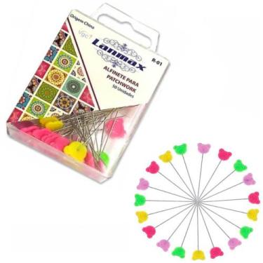 Imagem de Alfinete para patchwork cabeça de urso 50 unidades - LANMAX