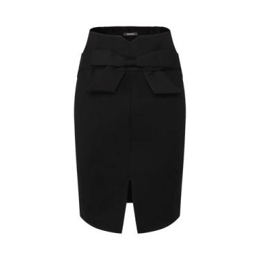 Imagem de Saia Lápis Elegante De Cintura Alta Para Mulheres, Comprimento Até O J