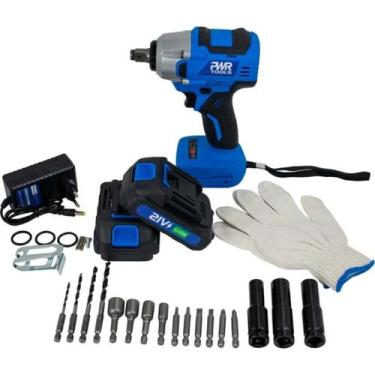 Imagem de CHAVE IMP/PARAFUSADEIRA 350NM PWR-35K 2BAT Kit Pontas Sigma - Power To
