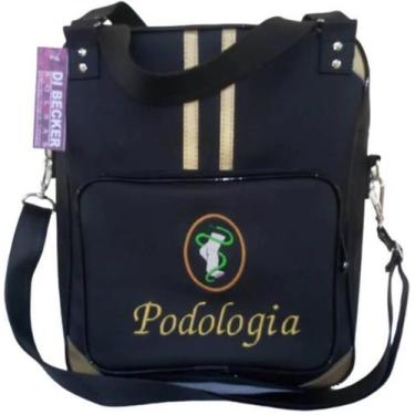 Imagem de Bolsa Feminina Preta Personalizada Podologia - Di Becker Bolsas