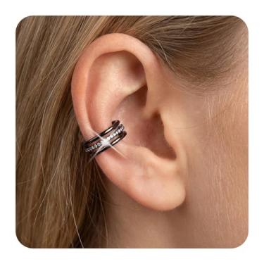 Imagem de Brincos femininos de cartilagem de aço inoxidável 16G 2 peças CZ Helix Conch Daith Tragus Jewelry Flower Screw Back Stud Earrings, 16g,8mm, Metal, Sem Pedra Preciosa