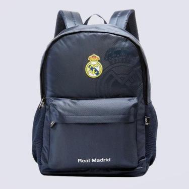 Imagem de Mochila Real Madrid Esportiva Azul e Amarelo - Xeryus, Único