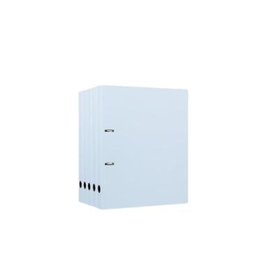 Imagem de Organizador de arquivos, 5 peças, pasta perfurada A4, PP com dois furos, pasta de folhas soltas, organizador de arquivos para escola, escritório, material de escritório (azul)