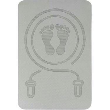 Imagem de Pular corda esteira de exercício de fitness isolamento acústico à prova de choque pular corda esteira para treinamento de pilates