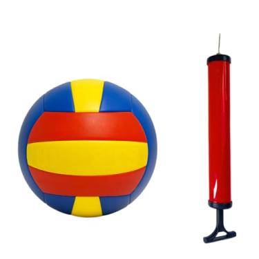 Imagem de Bolas para Quadra Interna Kit de vôlei com bomba de ar original para vôlei adulto(Bomba de ar + Bola de Volei)