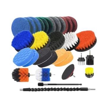 Imagem de Conjunto De Escova Elétrica Multifuncional Para Limpeza De Pneus E Ace