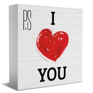 Imagem de Presentes de Dia dos Namorados, placa de dia dos namorados, decoração de varanda de fazenda, decoração de casa para esposa, mãe, presente de dia dos namorados, ornamento de 12 x 12 cm