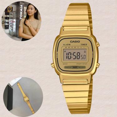 Imagem de Relógio Casio Feminino Digital Vintage Dourado LA670WGA-9DF