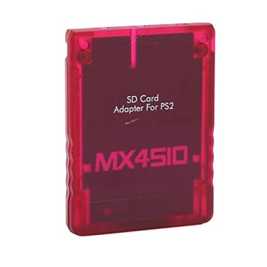 Imagem de Luqeeg Adaptador de Cartão de Armazenamento Preciso Plug and Play Transparente, Leitor de Cartão de Memória de Console de Jogo Profissional para , Material ABS, 1 Peça, Adequado para Console FAT (Vermelho Transparente)