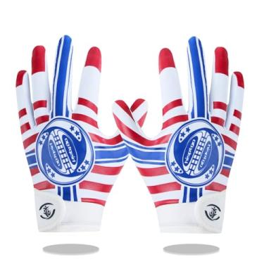 Imagem de hisptgo Luvas de futebol juvenil para meninos e meninas, palma de silicone aderente para todos os climas, flexíveis e respiráveis, proteção contra impactos, fecho de pulso seguro (medalha, PP/P (14 a
