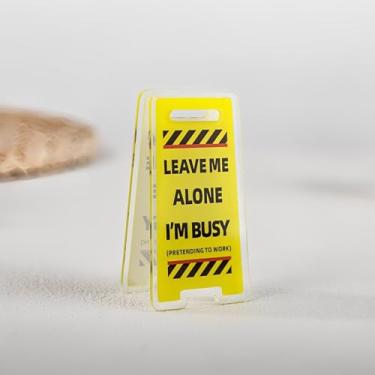 Imagem de 1 suporte de notas de acrílico Leave ME Message, suporte de papel com símbolo de aviso atraente, artigos de papelaria de mesa criativos para escritório, casa, presentes (MI-1)