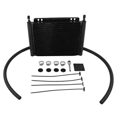 Imagem de Cryfokt Resfriador de óleo de Transmissão, Radiador de Liga de Alumínio de 20 Fileiras para Resfriamento de óleo do Motor e Transmissão, Com Suportes de Montagem Pré-perfurados, Redução