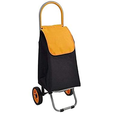 Imagem de Carrinhos de compras multifuncionais, carrinhos utilitários de armazenamento de cozinha, tubos de aço dobráveis ao ar livre, tecido Oxford impermeável, cor, caminhões de mão de roda silenciosa,