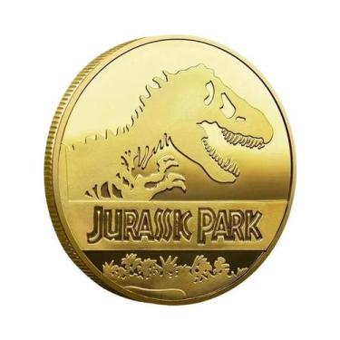 Imagem de Moedas Comemorativas De Dinossauros Do Jurassic Park, Réplicas De Meda