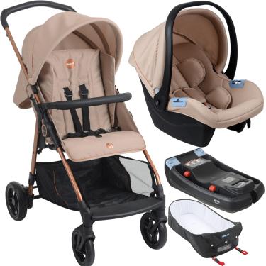 Imagem de Carrinho com Moises Bebe Conforto Base Burigotto Lui 22 Mon Amour