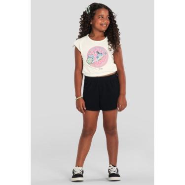 Imagem de Conjunto infantil menina cropped tropical Brandili