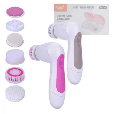 Imagem de Escova Massageadora Limpeza Facial Eletrica Rotativa 6 em 1 Altomex AK