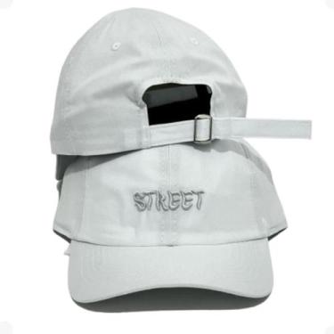 Imagem de Bonés Dad Hat Aba Curva Fitão Vários Modelos  LTX Sleep, Branco cinza
