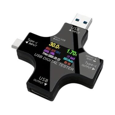 Imagem de Testador USB Tipo-C PD, Medidor Digital De Capacidade, Monitor De Tens