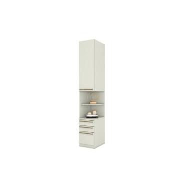 Imagem de Mesa de Cabeceira Modulada MC02 Seletto c/ 1 Porta e 3 Gavetas cor Are