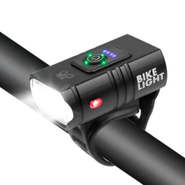 Imagem de Farol Lanterna Bike Recarregável LED USB 6000 Lumens - T6