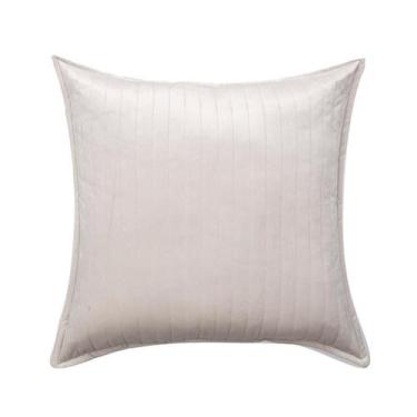 Imagem de Almofada em Veludo Ripado Gelo - Westwing Collection, Cinza